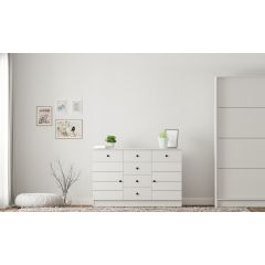 SABRO 2 Door 6 Drawer Sideboard Cabinet