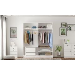 SABRO Mirrored Sliding Door Wardrobe