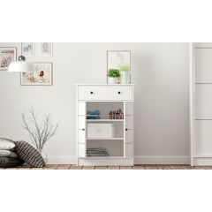 SABRO 2 Door 1 Drawer Sideboard Cabinet