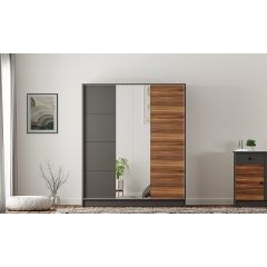 MILANO Mirrored Sliding Door Wardrobe