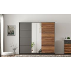 MILANO XL Mirrored Sliding Door Wardrobe