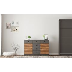 MILANO 2 Door 6 Drawer Sideboard Cabinet