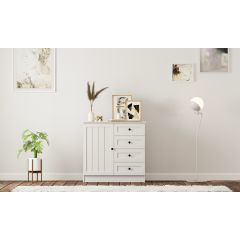 VIENNA 1 Door 4 Drawer Sideboard Cabinet