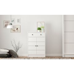 SABRO 2 Door 1 Drawer Sideboard Cabinet