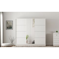 SABRO XL Mirrored Sliding Door Wardrobe