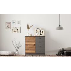 MILANO 1 Door 4 Drawer Sideaboard Cabinet