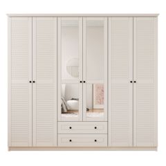 MARIE Gold White Shoe Cabinet With 2 Doors