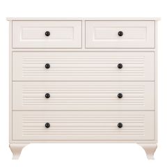 ELISE 3+2 White Chest Of Drawers