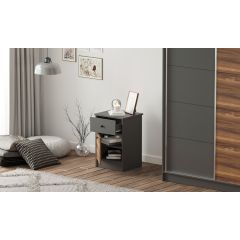 MILANO 1 Door 1 Drawer Bedside Table